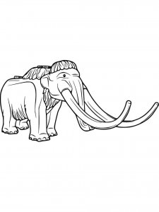 Mammoth coloring page - picture 30