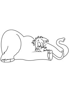 Mammoth coloring page - picture 31