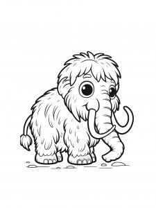 Mammoth Coloring Pages 39
