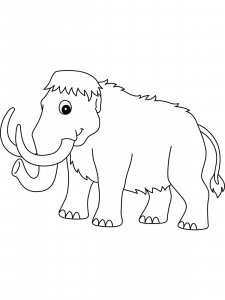 Mammoth coloring page - picture 4