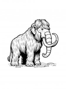 Mammoth Coloring Pages 43