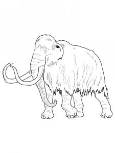 Mammoth coloring page - picture 7