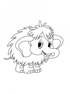 Mammoth coloring page - picture 9