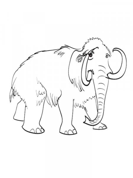 Mammoth coloring pages