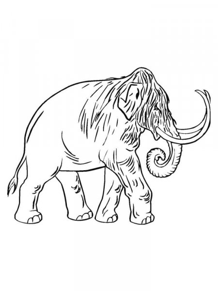 Mammoth coloring pages