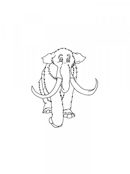 Mammoth coloring pages