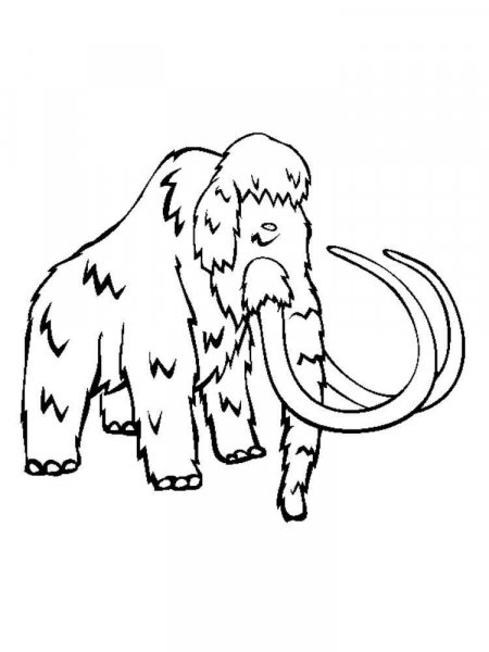 Mammoth coloring pages