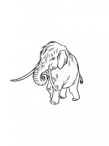 Mammoth coloring pages