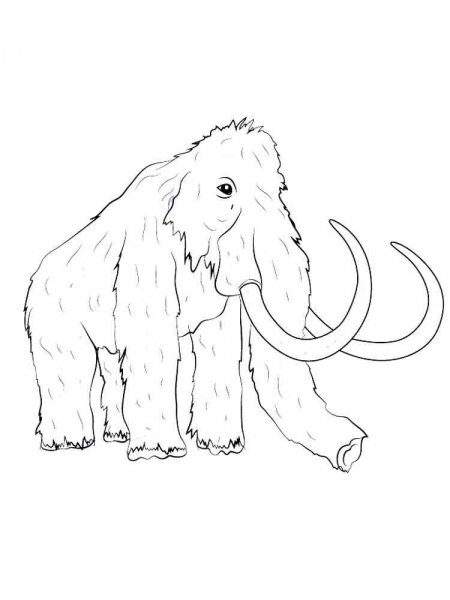 Mammoth coloring pages