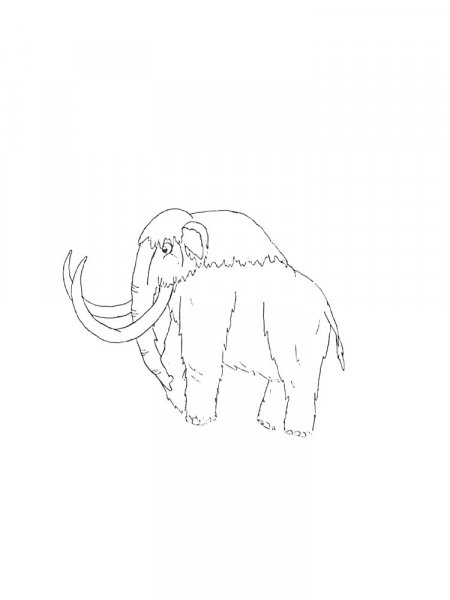 Mammoth coloring pages