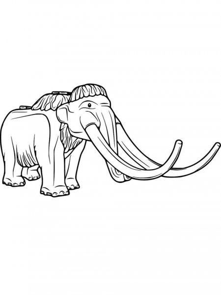 Mammoth coloring pages