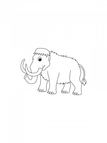 Mammoth coloring pages