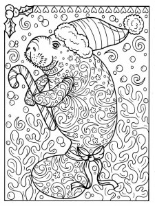 Manatee coloring page - picture 11