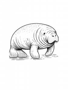 Manatee Coloring Pages 18