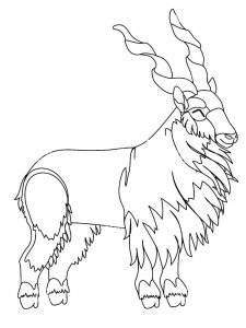 Markhor coloring page - picture 7