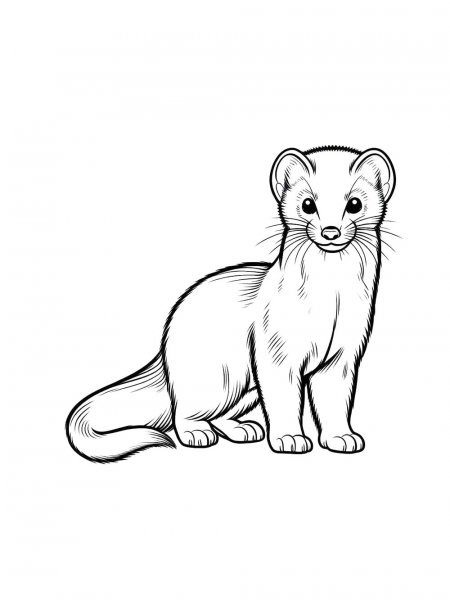 Marten coloring pages