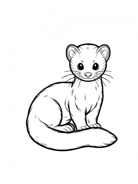 Marten coloring pages