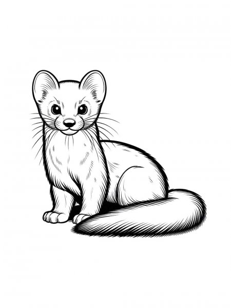 Marten coloring pages