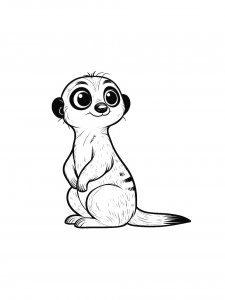 Meerkat Coloring Pages 19