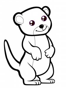 Meerkat coloring page - picture 2