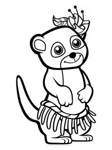 Meerkat coloring page - picture 6