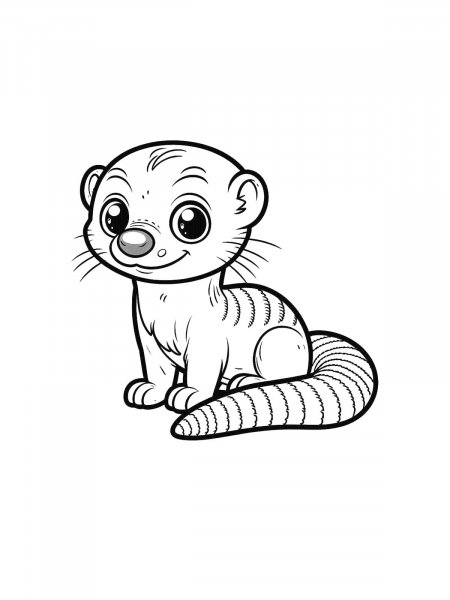 Mongoose coloring pages