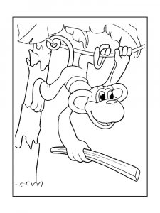 Monkey Coloring Pages 76