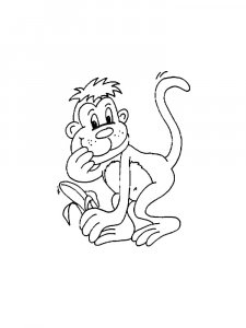 Monkey Coloring Pages 94