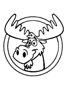 Moose coloring page - picture 32