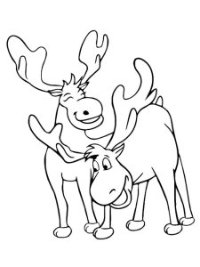 Moose coloring page - picture 5