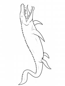 Mosasaurus coloring page - picture 1