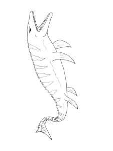 Mosasaurus coloring page - picture 13