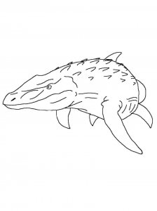 Mosasaurus coloring page - picture 4