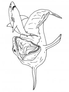 Mosasaurus coloring page - picture 6