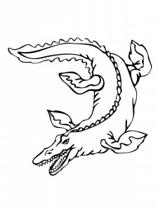 Mosasaurus coloring page - picture 7