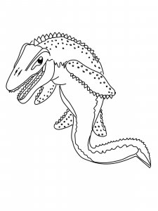 Mosasaurus coloring page - picture 8