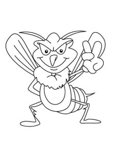 Mosquito coloring page - picture 1