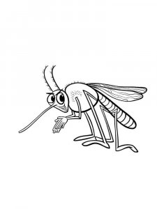 Mosquito coloring page - picture 10