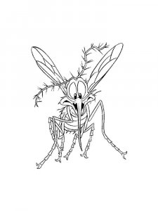 Mosquito coloring page - picture 13