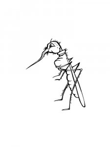 Mosquito coloring page - picture 16