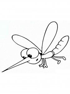 Mosquito coloring page - picture 24