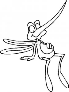 Mosquito coloring page - picture 25