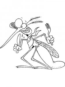 Mosquito coloring page - picture 26