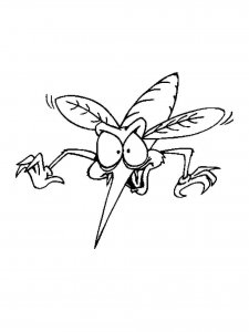 Mosquito coloring page - picture 27