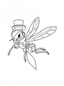 Mosquito coloring page - picture 4