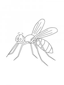 Mosquito coloring page - picture 8