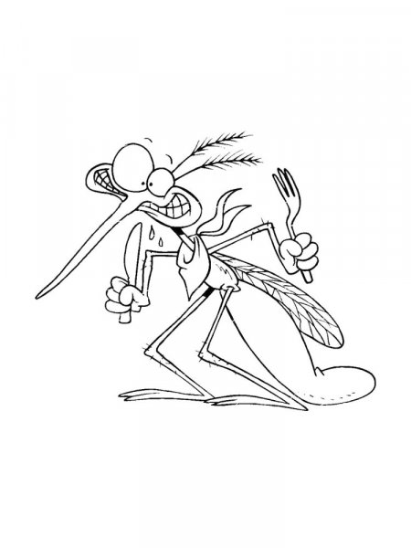 Mosquito coloring pages