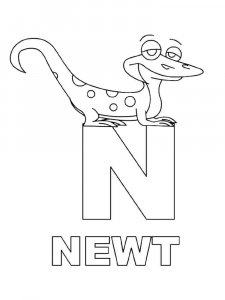 Newt coloring page - picture 10