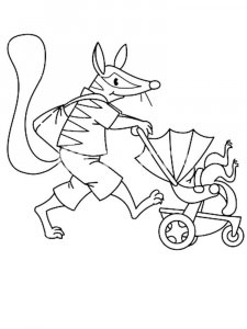 Numbat coloring page - picture 1