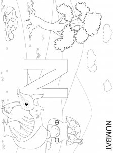 Numbat coloring page - picture 3